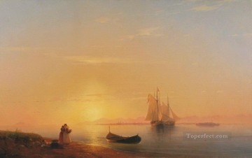 the shores of dalmatia 1848 Romantic Ivan Aivazovsky Russian Oil Paintings